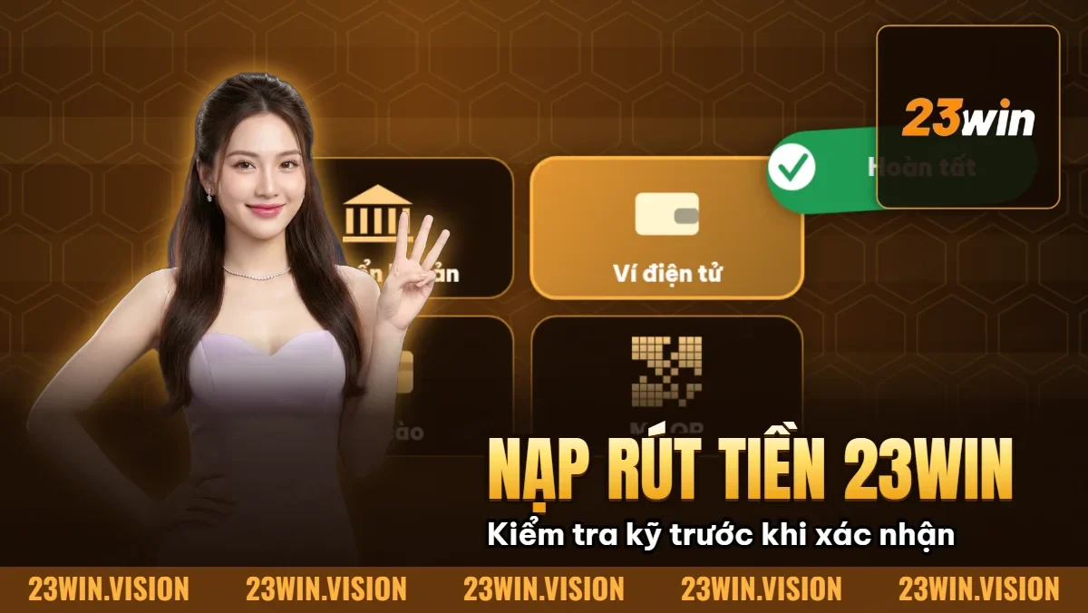 Hình minh họa bài viết: Nạp Rút Tiền 23win: Cách Giao Dịch An Toàn & Nhanh Chóng 24/7